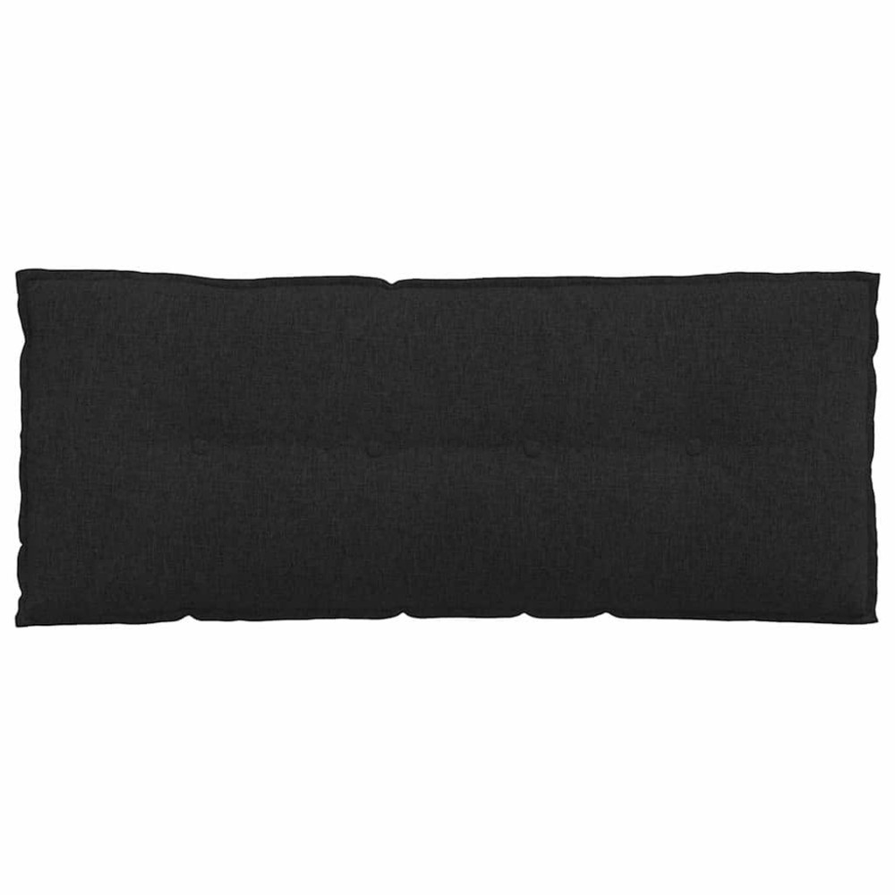 Produktbild för Ryggkudde Svart 120 x 19 x 50 cm tyg