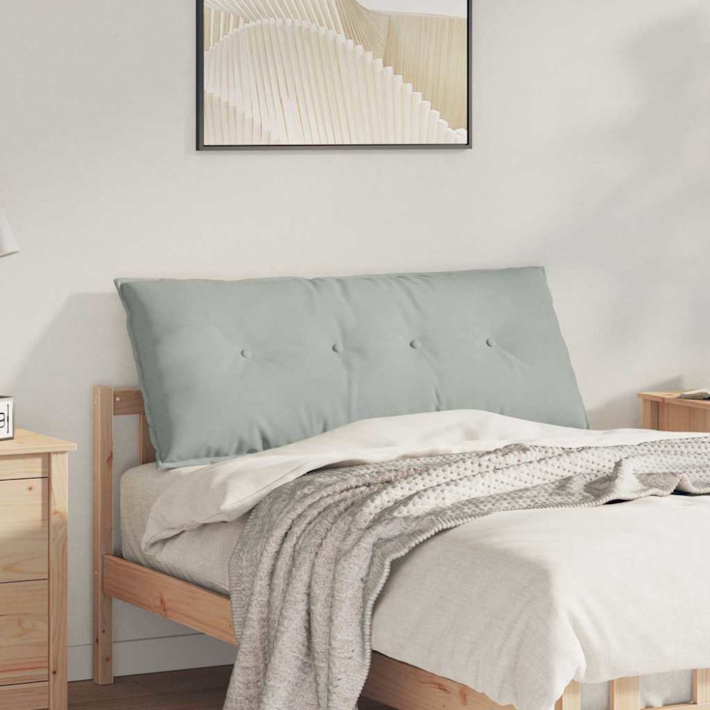 Produktbild för Ryggkudde Ljusgrå 120 x 50 cm Kordread tyg
