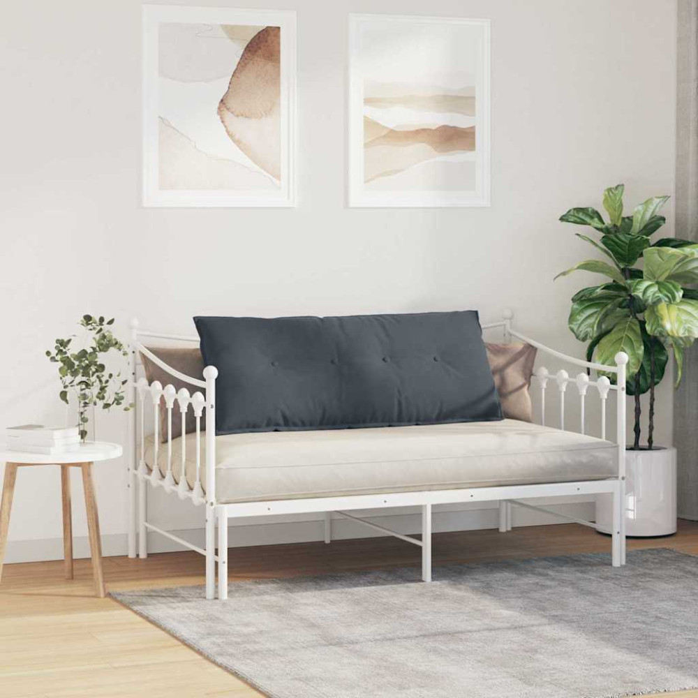Produktbild för Ryggkudde Mörkgrå 120 x 50 cm Kordread tyg