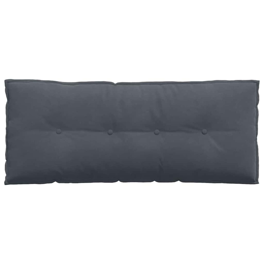 Produktbild för Ryggkudde Mörkgrå 120 x 50 cm Kordread tyg