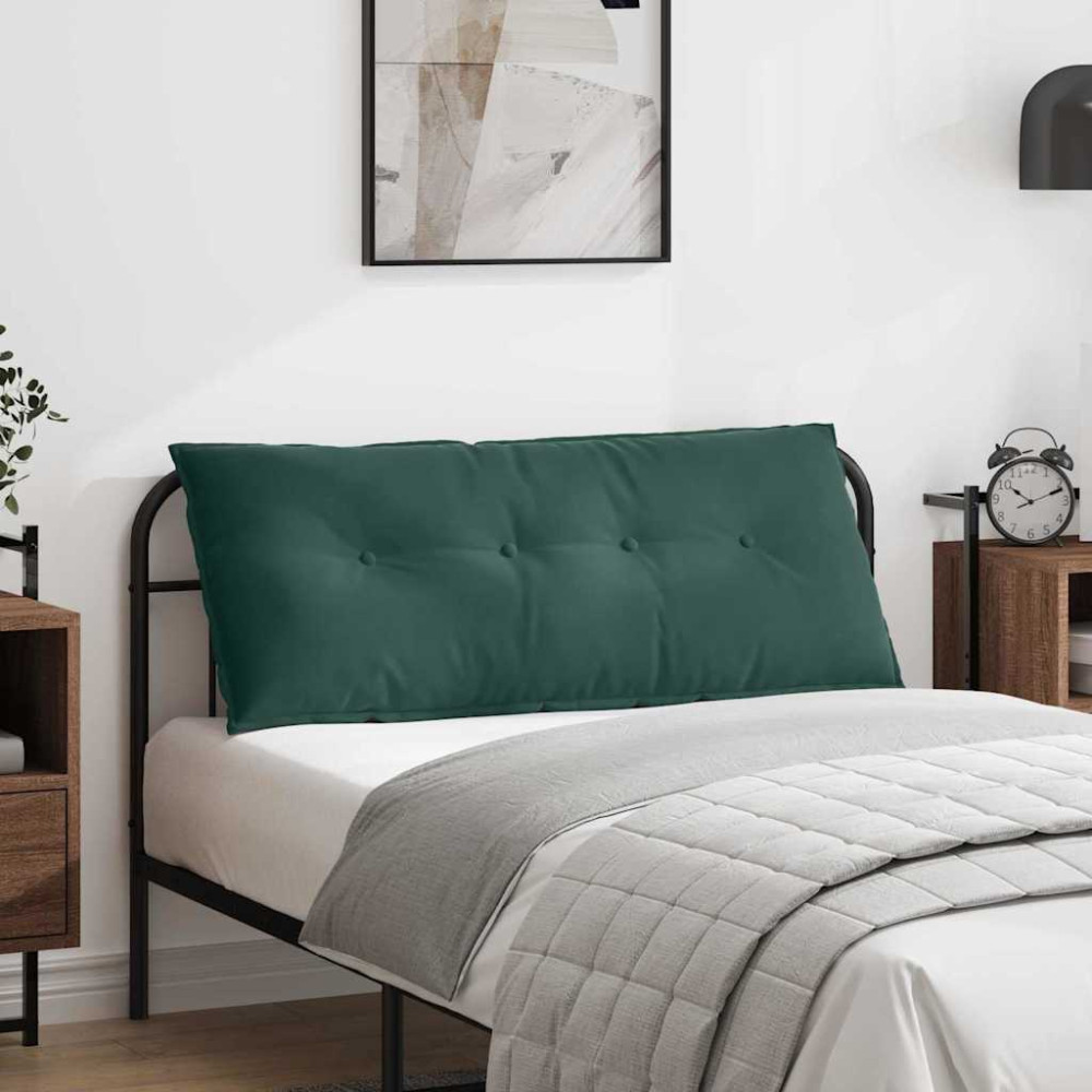 Produktbild för Ryggkudde Mörkgrön 120 x 50 cm Kordread tyg