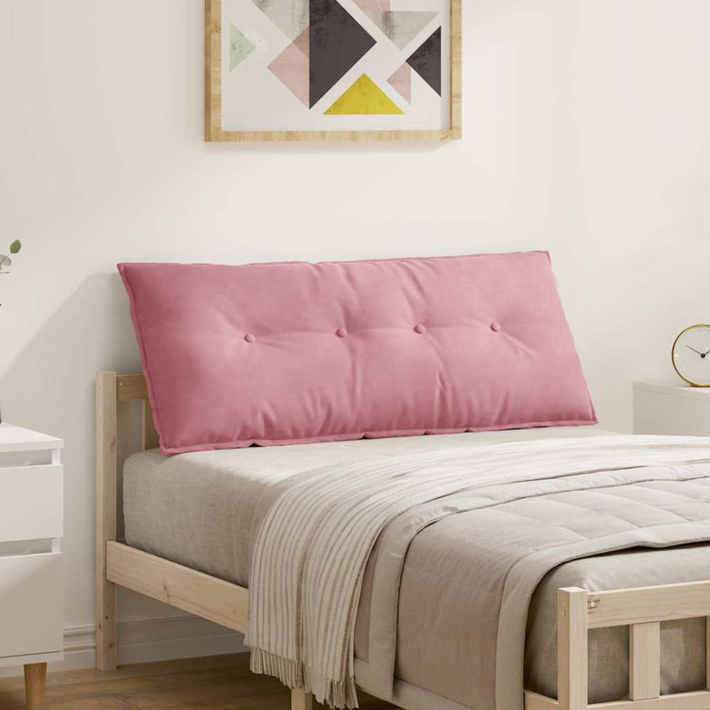 Produktbild för Ryggkudde Rosa 120 x 50 cm Kordread tyg