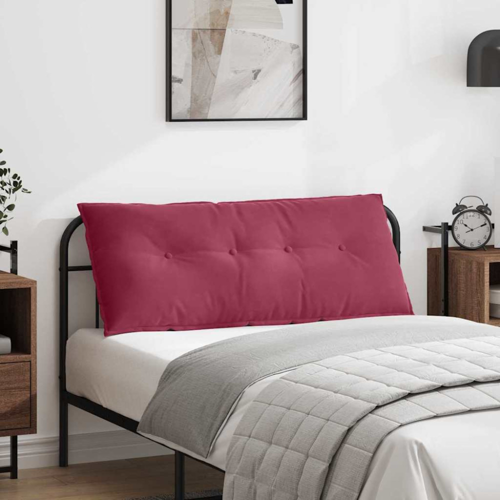 Produktbild för Ryggkudde Vinröd 120 x 50 cm Kordread tyg