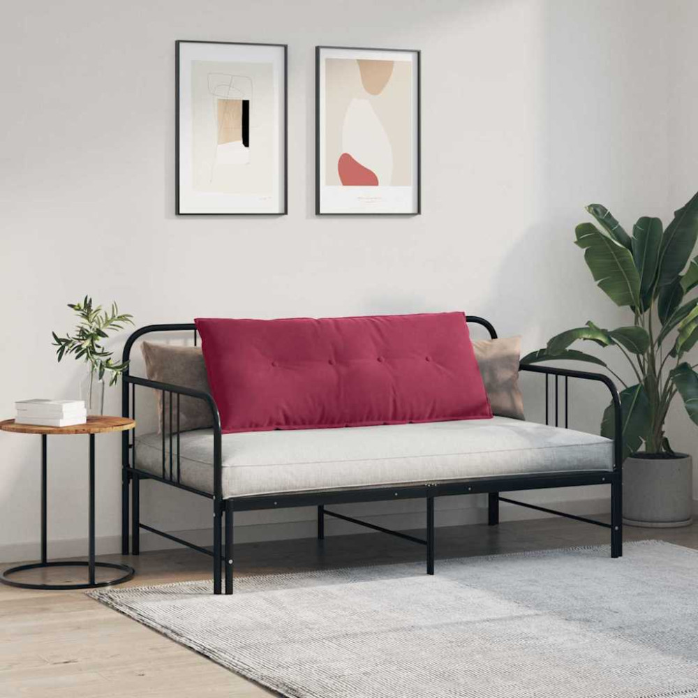 Produktbild för Ryggkudde Vinröd 120 x 50 cm Kordread tyg