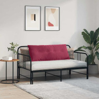 Produktbild för Ryggkudde Vinröd 120 x 50 cm Kordread tyg