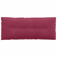 Produktbild för Ryggkudde Vinröd 120 x 50 cm Kordread tyg
