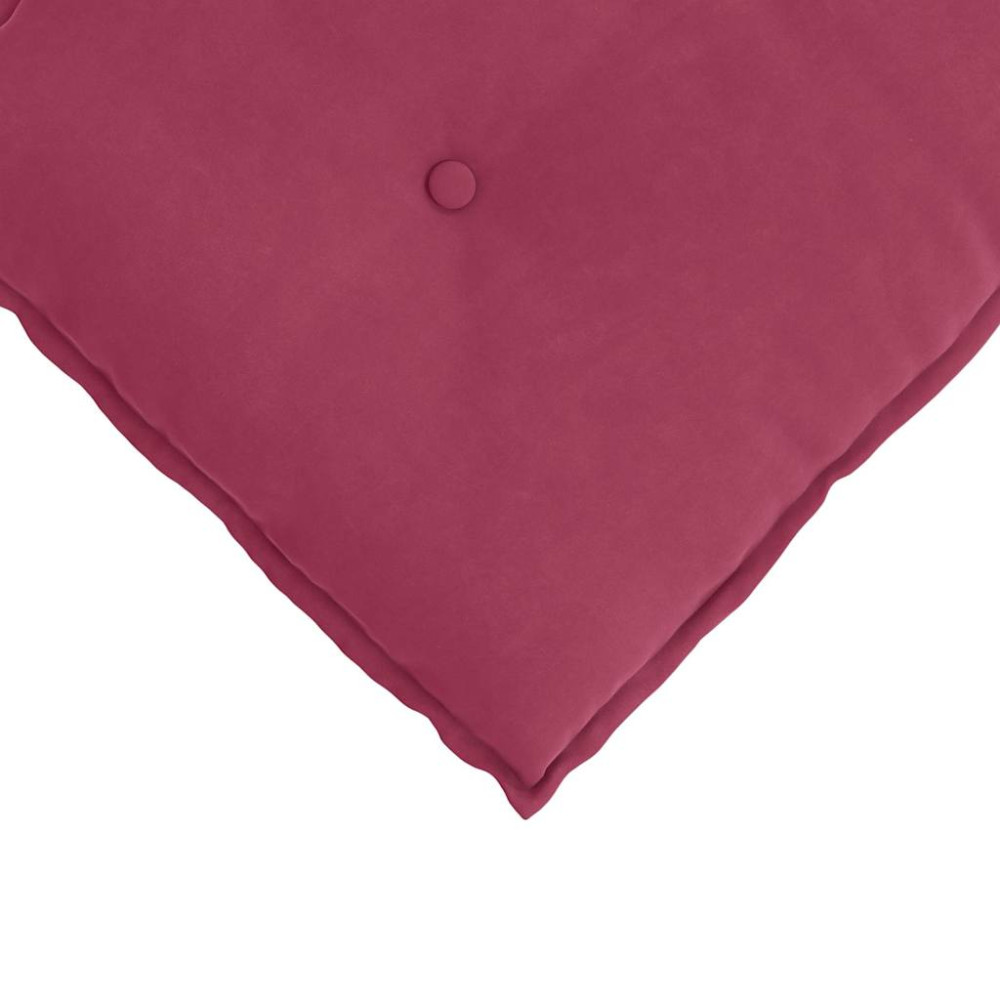Produktbild för Ryggkudde Vinröd 120 x 50 cm Kordread tyg