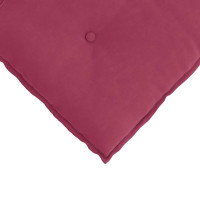 Produktbild för Ryggkudde Vinröd 120 x 50 cm Kordread tyg