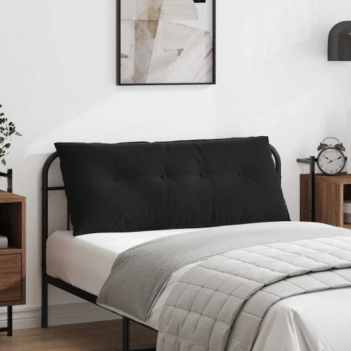 vidaXL Ryggkudde Svart 120 x 50 cm Kordread tyg