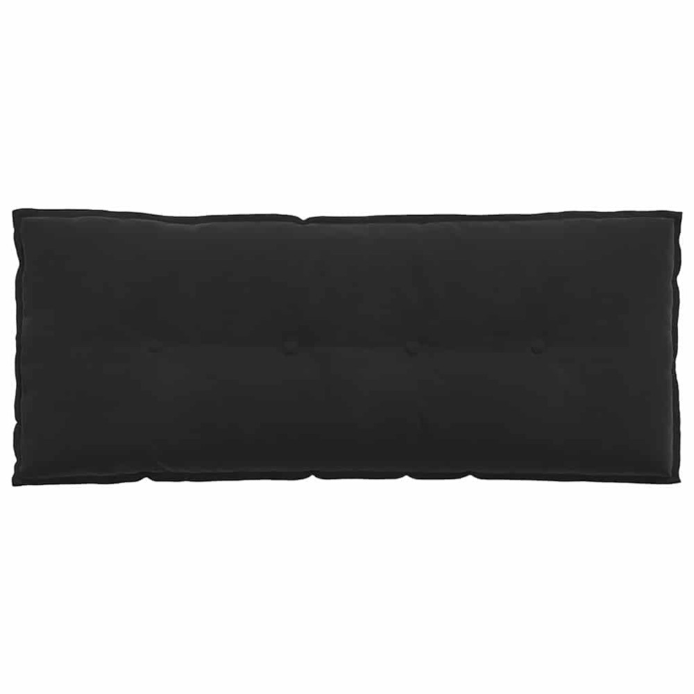 Produktbild för Ryggkudde Svart 120 x 50 cm Kordread tyg