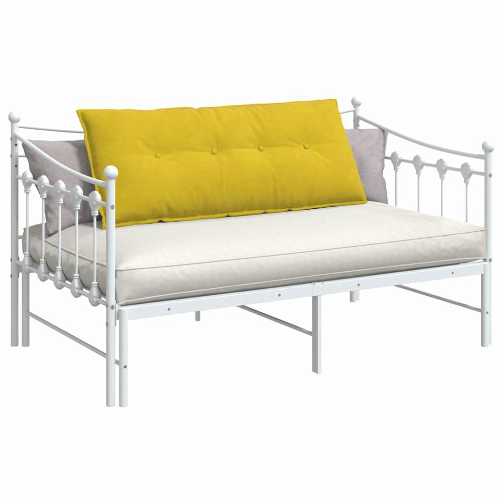 Produktbild för Ryggkudde Gul 120 x 50 cm Kordread tyg