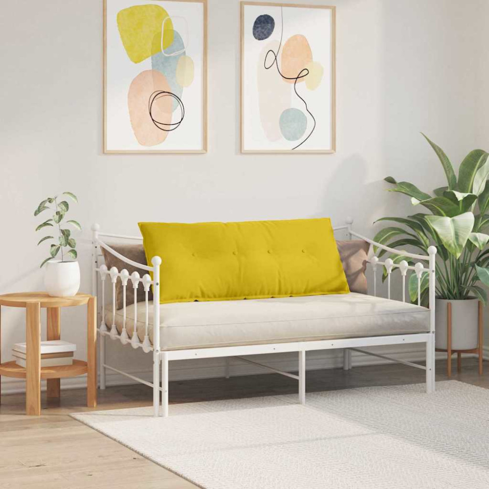 Produktbild för Ryggkudde Gul 120 x 50 cm Kordread tyg