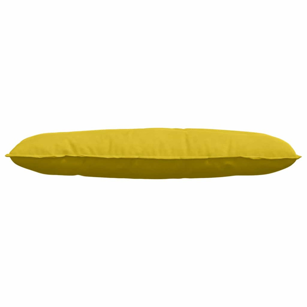 Produktbild för Ryggkudde Gul 120 x 50 cm Kordread tyg