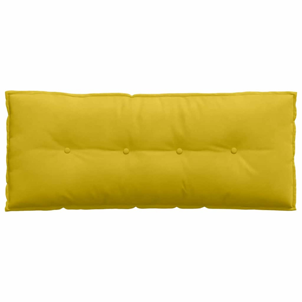Produktbild för Ryggkudde Gul 120 x 50 cm Kordread tyg