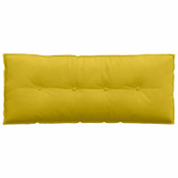 Produktbild för Ryggkudde Gul 120 x 50 cm Kordread tyg