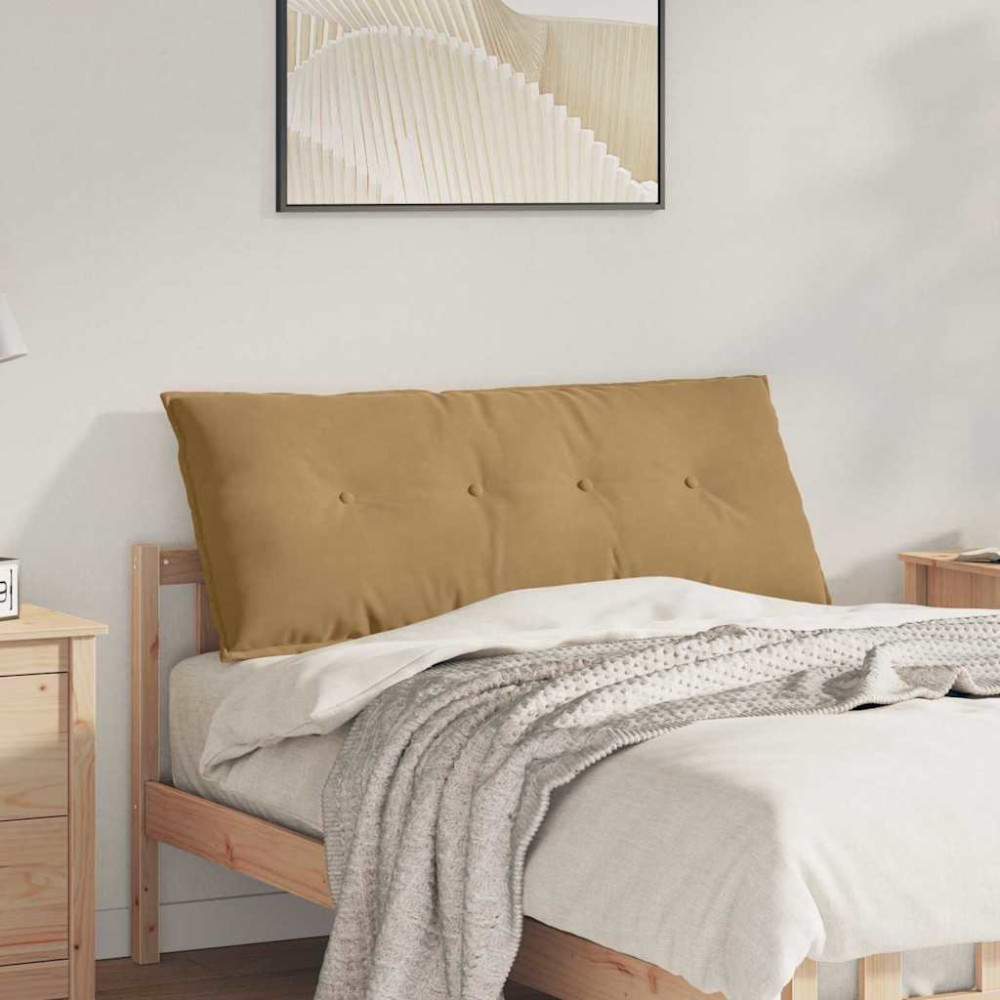 Produktbild för Ryggkudde Brun 120 x 50 cm Kordread tyg
