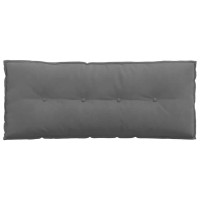 Produktbild för Ryggkudde Mörkgrå 120 x 50 cm Mikrofiber Tyg
