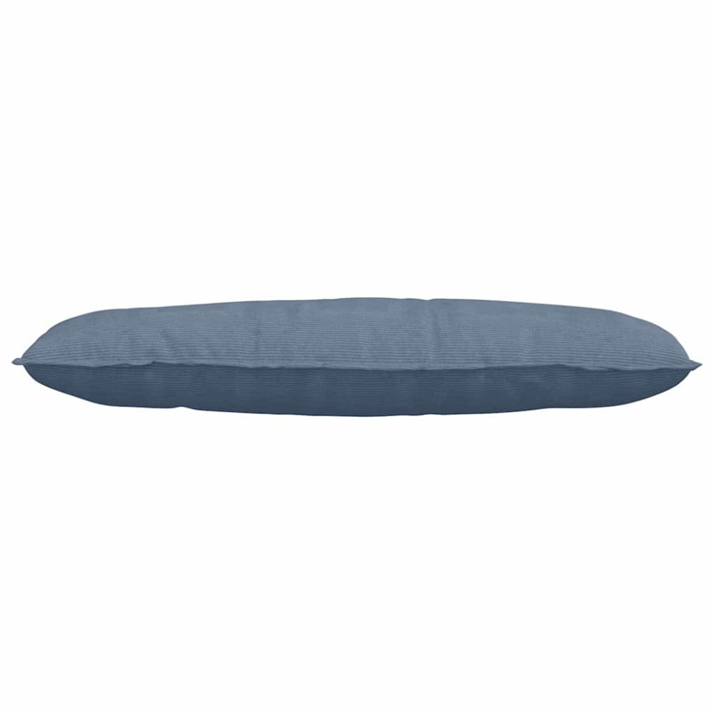 Produktbild för Ryggkudde Blå 120 x 50 cm Kordread tyg