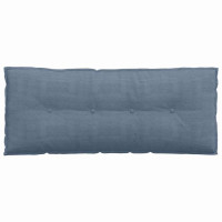Produktbild för Ryggkudde Blå 120 x 50 cm Kordread tyg