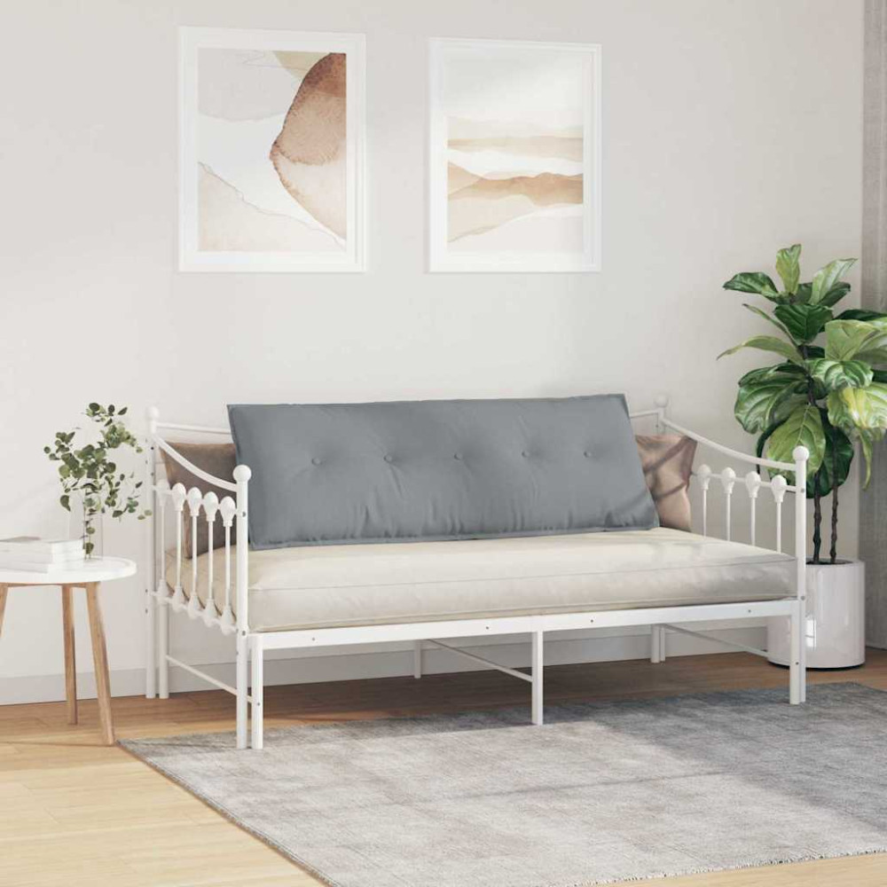 Produktbild för Ryggkudde Ljusgrå 140 x 19 x 50 cm tyg