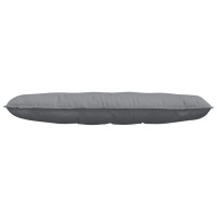 Produktbild för Ryggkudde Ljusgrå 140 x 19 x 50 cm tyg