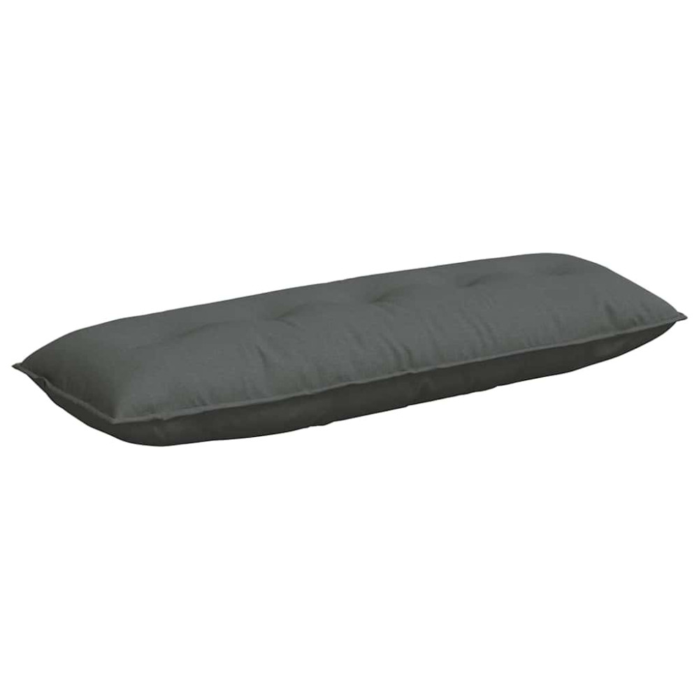 Produktbild för Ryggkudde Mörkgrå 140 x 19 x 50 cm tyg