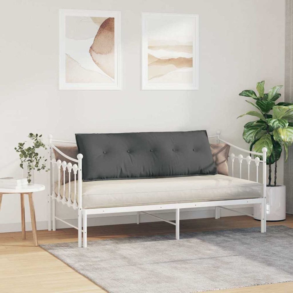 Produktbild för Ryggkudde Mörkgrå 140 x 19 x 50 cm tyg