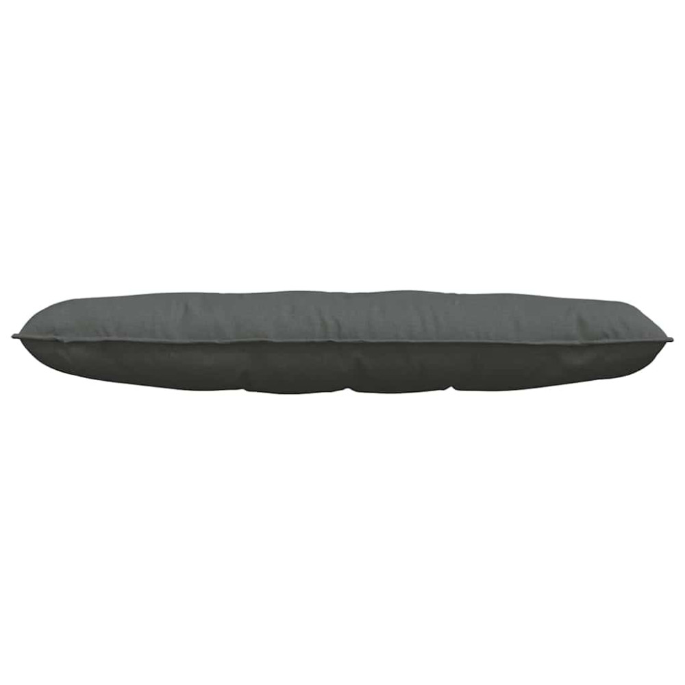 Produktbild för Ryggkudde Mörkgrå 140 x 19 x 50 cm tyg