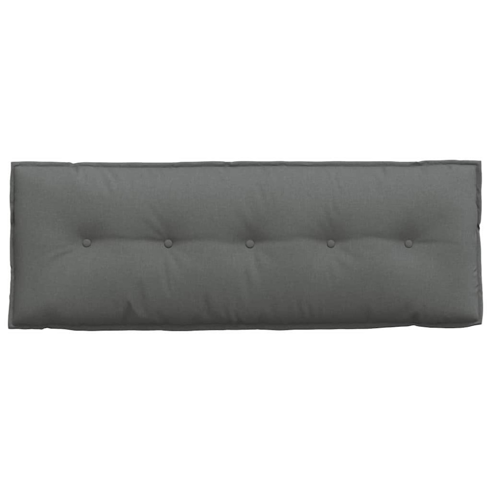 Produktbild för Ryggkudde Mörkgrå 140 x 19 x 50 cm tyg