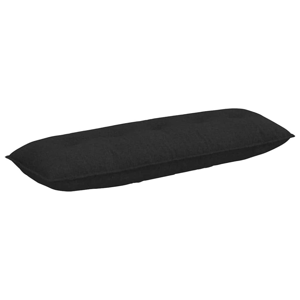 Produktbild för Ryggkudde Svart 140 x 19 x 50 cm tyg
