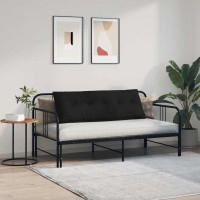 Produktbild för Ryggkudde Svart 140 x 19 x 50 cm tyg