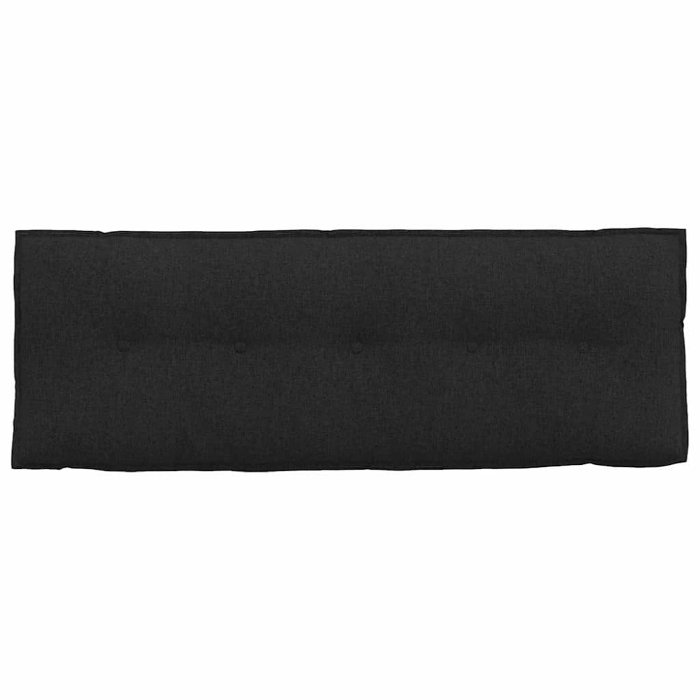 Produktbild för Ryggkudde Svart 140 x 19 x 50 cm tyg