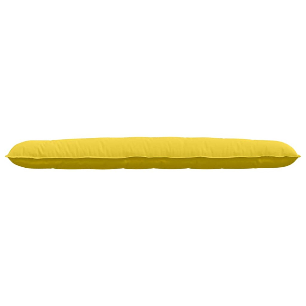 Produktbild för Ryggkudde Ljusgul 140 x 19 x 50 cm tyg