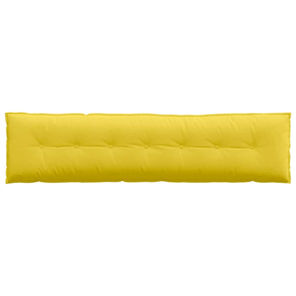Produktbild för Ryggkudde Ljusgul 140 x 19 x 50 cm tyg
