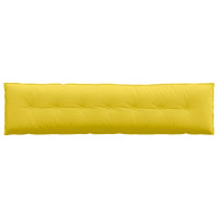 Produktbild för Ryggkudde Ljusgul 140 x 19 x 50 cm tyg