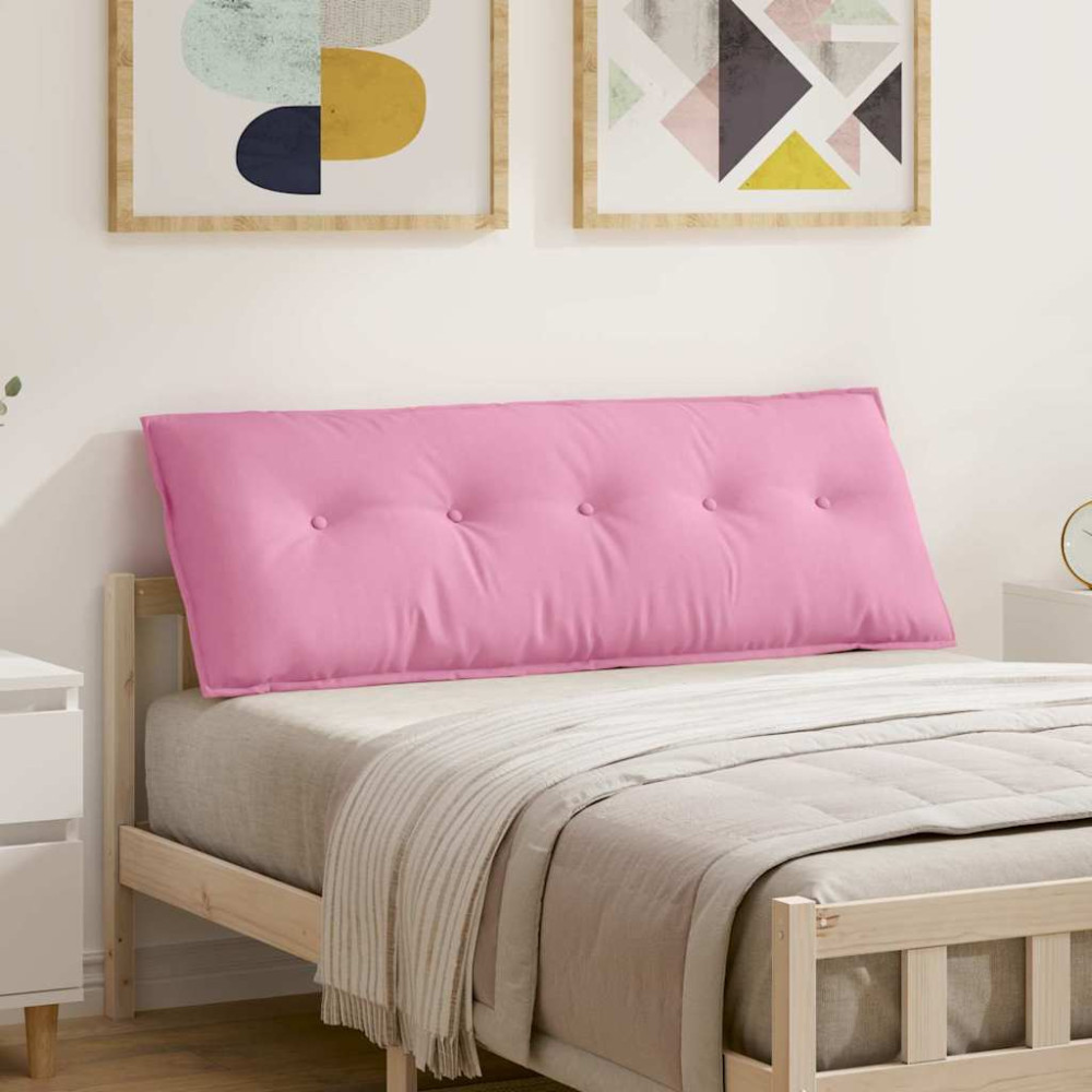 Produktbild för Ryggkudde Rosa 140 x 19 x 50 cm tyg