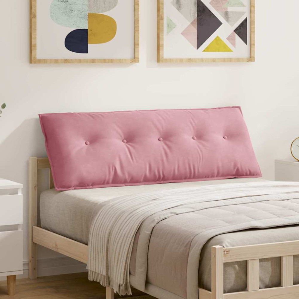 Produktbild för Ryggkudde Rosa 140 x 50 cm Kordread tyg