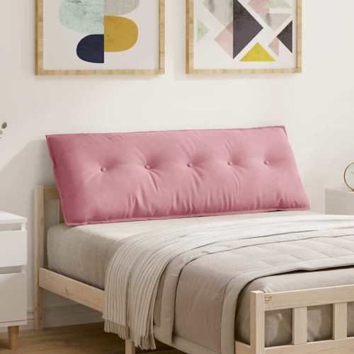 vidaXL Ryggkudde Rosa 140 x 50 cm Kordread tyg