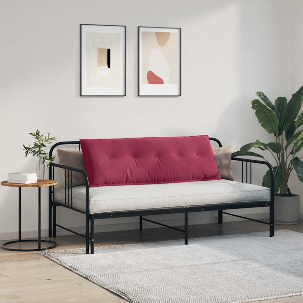 Produktbild för Ryggkudde Vinröd 140 x 50 cm Kordread tyg