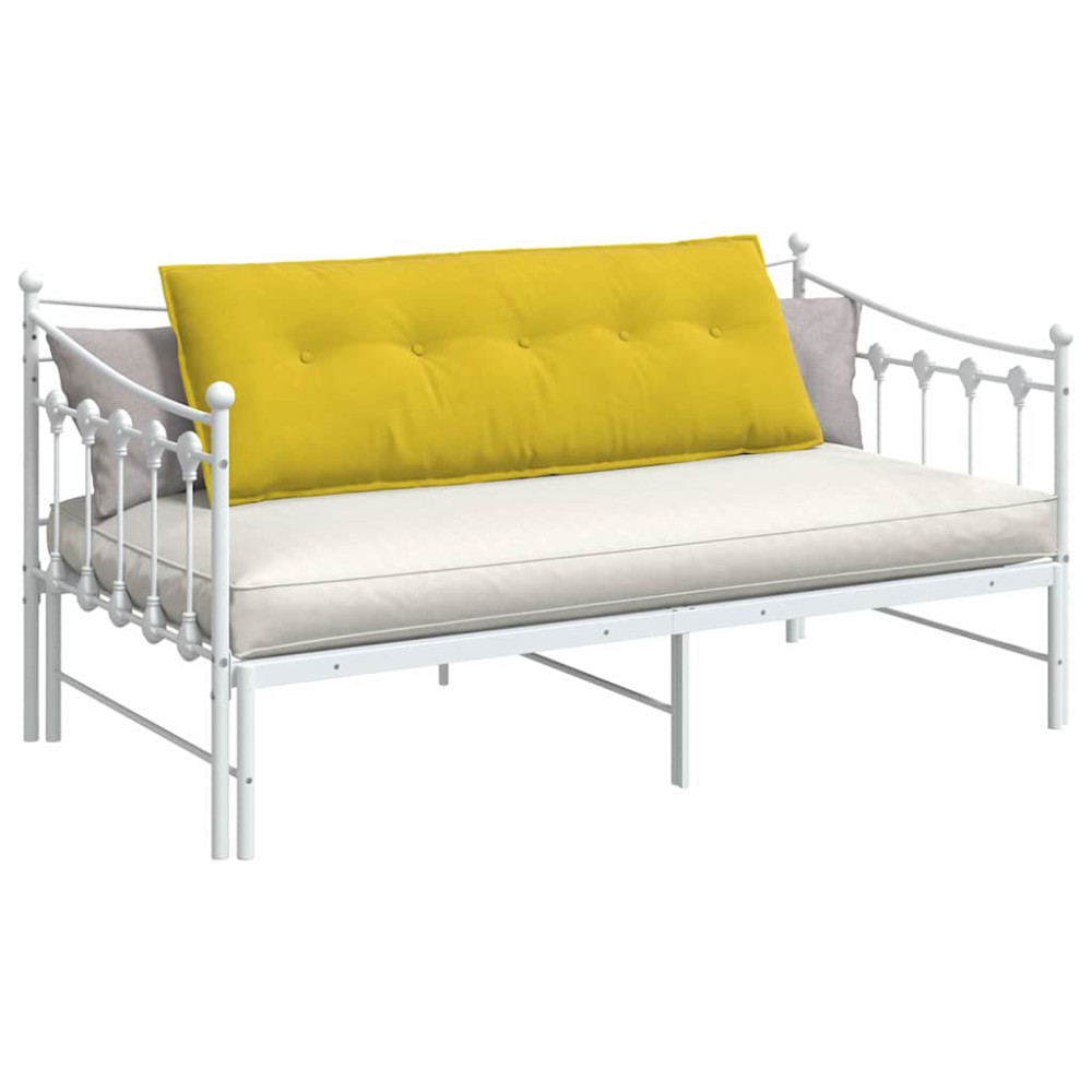 Produktbild för Ryggkudde Gul 140 x 50 cm Kordread tyg