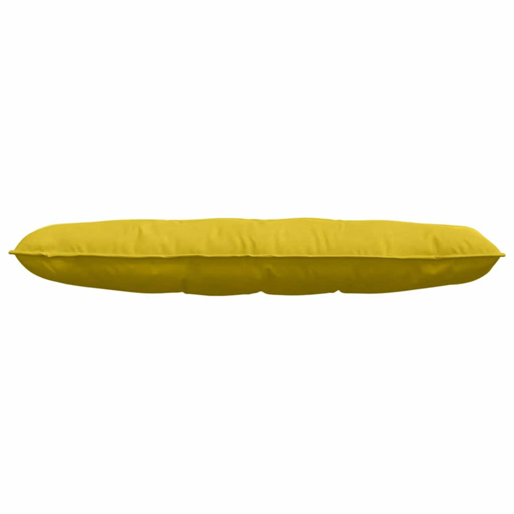Produktbild för Ryggkudde Gul 140 x 50 cm Kordread tyg
