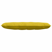 Produktbild för Ryggkudde Gul 140 x 50 cm Kordread tyg