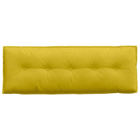 Produktbild för Ryggkudde Gul 140 x 50 cm Kordread tyg