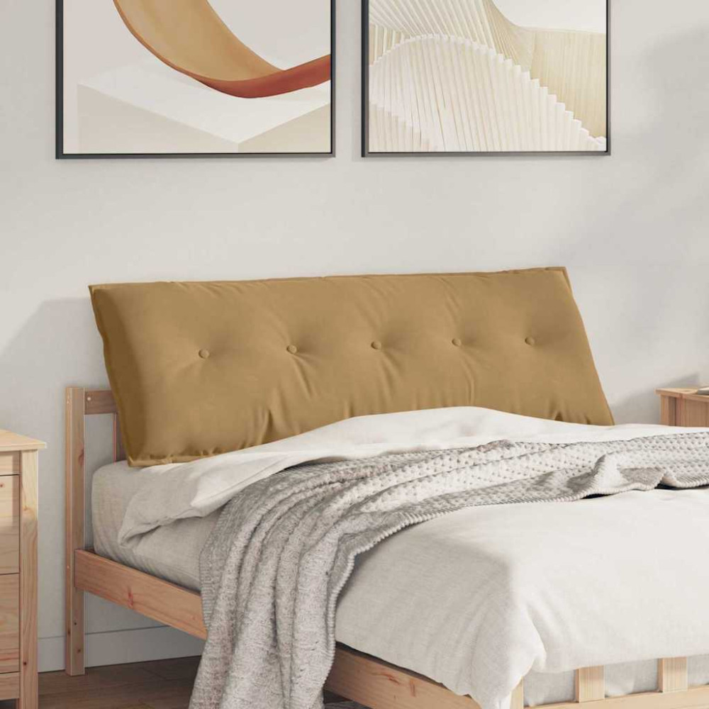 Produktbild för Ryggkudde Brun 140 x 50 cm Kordread tyg