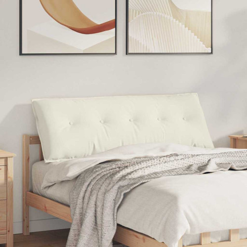 vidaXL Ryggkudde Kräm 140 x 50 cm Kordread tyg