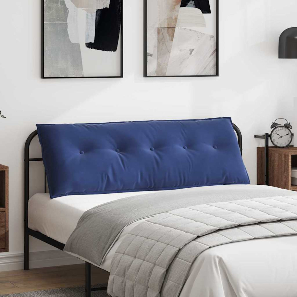 Produktbild för Ryggkudde Polisblå 140 x 50 cm Kordread tyg