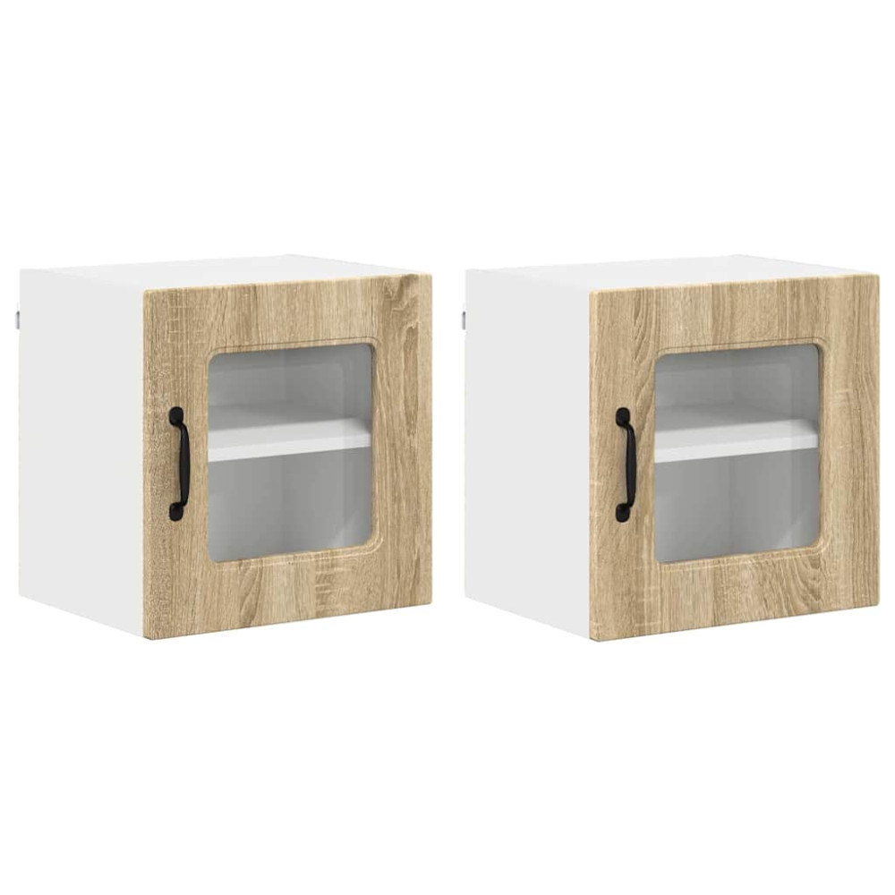 Produktbild för Diskmaskin panel Kalmar 2 pcs Sonoma-ek 40 x 31 x 40 cm
