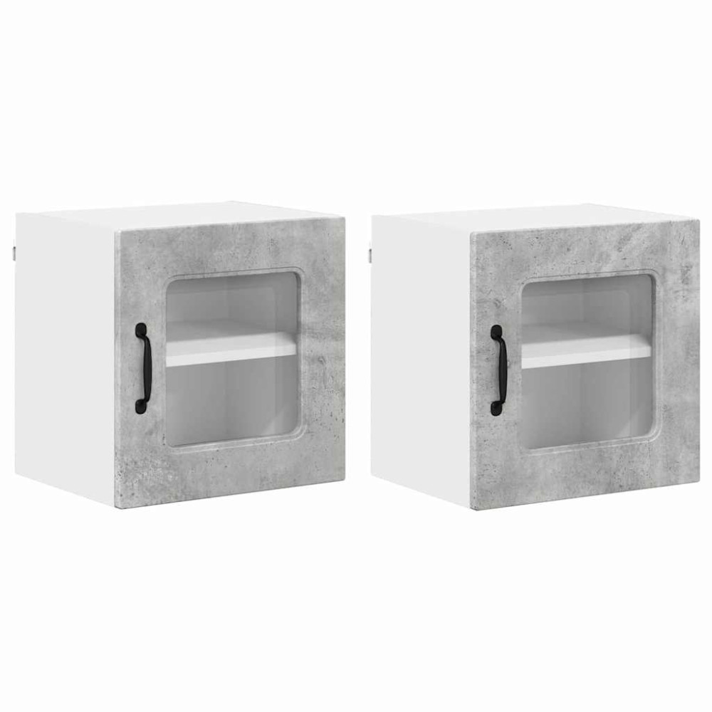 Produktbild för Diskmaskin panel Kalmar 2 pcs Betonggrå 40 x 31 x 40 cm