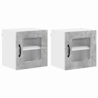 Produktbild för Diskmaskin panel Kalmar 2 pcs Betonggrå 40 x 31 x 40 cm