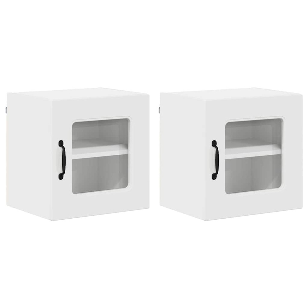 Produktbild för Diskmaskin panel Kalmar 2 pcs Högblanka vita 40 x 31 x 40 cm